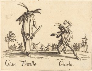 Gian Fritello og Ciurlo, ca. 1622. av Jacques Callot