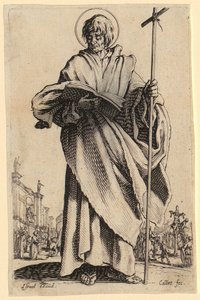 Den hellige Jakob den eldre, blad 7 fra serien «Jesus, de tolv apostlene og Maria» av Jacques Callot