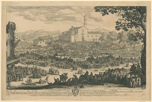 Markedet i Impruneta [florentinsk versjon] av Jacques Callot