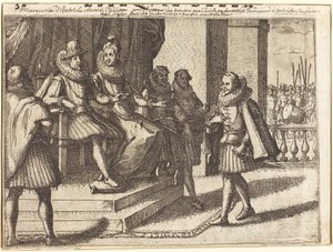 Konge og Dronning i samråd om tyrkerne [recto] av Jacques Callot