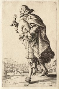 Adelen: Adelsmannen som hilser med hatten under armen av Jacques Callot