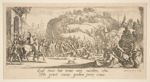The Carrying of the Cross, fra The Great Passion av Jacques Callot
