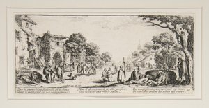 Krigens store elendigheter: N. 16 - De døende ved siden av veiene av Jacques Callot