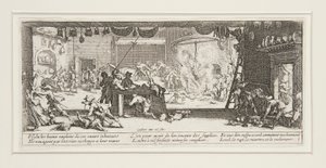 Krigens store elendighet: nr. 5 - Plyndringen av av Jacques Callot