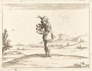 Mann som vasker en perle av Jacques Callot