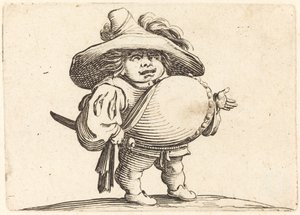 Mann med stor mage av Jacques Callot