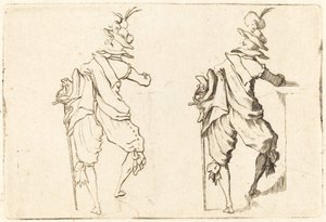 Mann med sverd, ca. 1622. av Jacques Callot