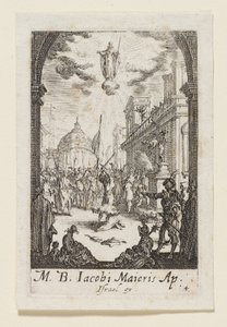 Martyriet til den hellige Jakob den eldre (M. B. Jacobi Maioris) av Jacques Callot
