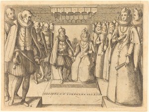 Møte mellom Margaret av Østerrike og Filip III av Jacques Callot