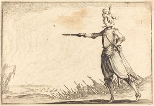 Militær sjef til fots av Jacques Callot