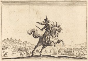 Militærsjef til hest av Jacques Callot