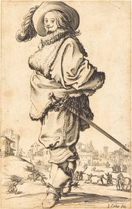 Edelmann med pelsplastron av Jacques Callot