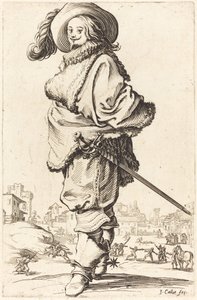 Edelmann med pelsplastron av Jacques Callot