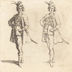 Offiser, sett forfra av Jacques Callot