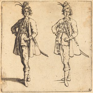 Offiser, sett forfra av Jacques Callot
