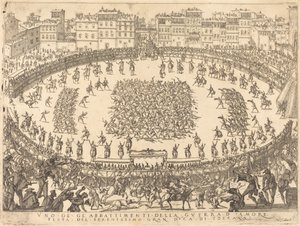 En av infanterikampene av Jacques Callot