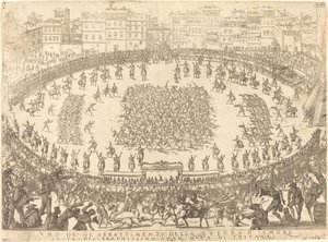 En av infanterikampene av Jacques Callot