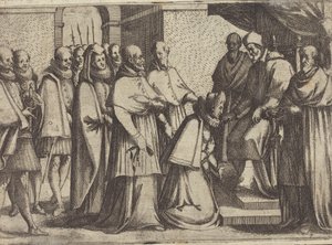 Pavelig publikum [verso] av Jacques Callot