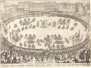 Parade i amfiteateret av Jacques Callot