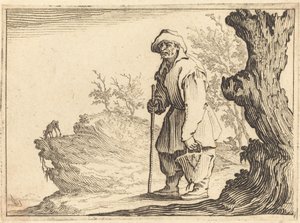 Bonde med sekk, ca. 1617. av Jacques Callot