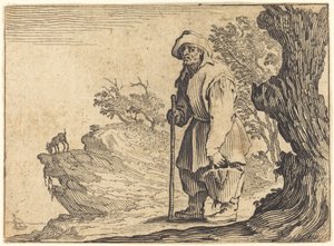 Bonde med sekk, ca. 1622. av Jacques Callot