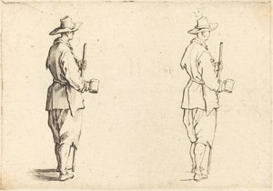 Bonde med en kopp, ca. 1617. av Jacques Callot