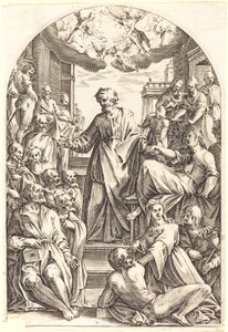 Peter Raising Tabitha, 16081611. av Jacques Callot