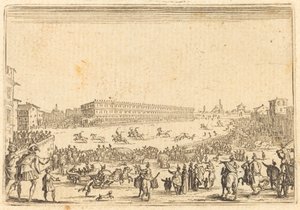 Piazza nær Porta al Prato av Jacques Callot
