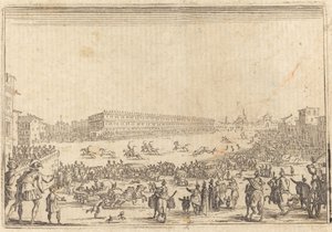 Piazza ved Porta al Prato av Jacques Callot