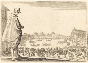 Piazza Santa Maria Novella, Firenze, ca. 1622. av Jacques Callot