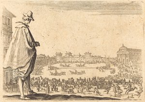 Piazza Santa Maria Novella, Firenze, ca. 1622. av Jacques Callot