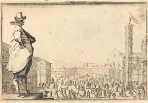 Piazza del Duomo, Firenze av Jacques Callot