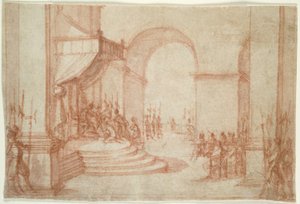 Pilatus vasker hendene av Jacques Callot