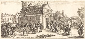Plyndre et kloster av Jacques Callot