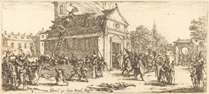 Plyndre et kloster av Jacques Callot