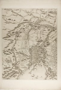 Plate to fra The Siege of La Rochelle av Jacques Callot
