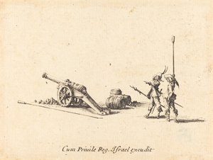 Forbereder på å skyte kanonen av Jacques Callot