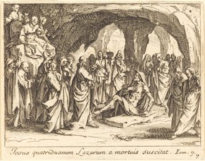 Oppdragelse av Lasarus av Jacques Callot