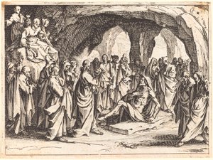 Oppdragelse av Lasarus av Jacques Callot