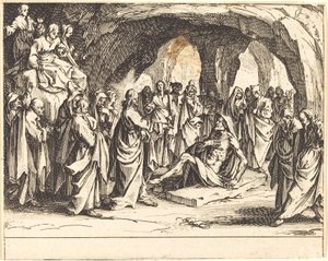 Oppdragelse av Lasarus av Jacques Callot