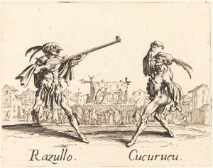 Razullo og Cucurucu av Jacques Callot