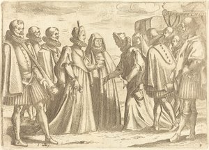 Resepsjon på Mantua av Jacques Callot