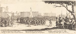 Rekruttering av tropper, ca. 1633. av Jacques Callot