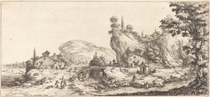 Kommer hjem fra jakten, sannsynligvis ca. 1630. av Jacques Callot