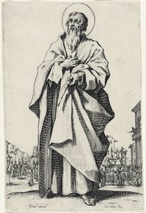 Saint Bartholomew fra The Large Apostles, 1631 av Jacques Callot
