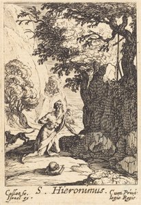 Den hellige Jerome av Jacques Callot