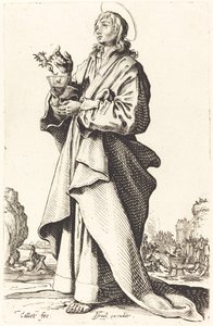 Evangelisten Johannes av Jacques Callot