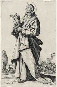 Evangelisten Johannes fra Les Grands Apôtres (De store apostlene), 1631 av Jacques Callot