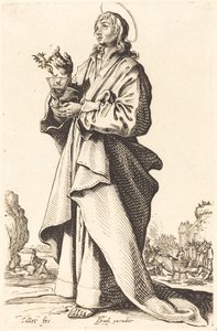 Evangelisten Johannes, utgitt 1631. av Jacques Callot
