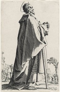Saint Mathew fra The Large Apostles, 1631 av Jacques Callot